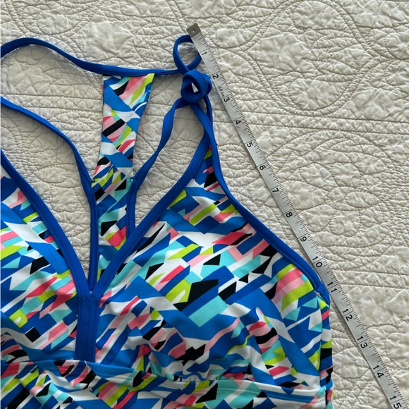 NWT Women’s Blue Printed Go Gossip Swim Tankini Top - Sz L - Picture 12 of 16